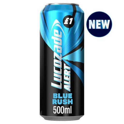 Lucozade Alert Energy Drink Blue Rush 500ml (Case of 12)