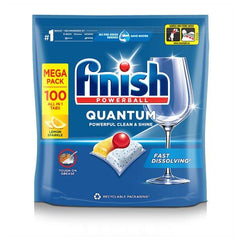 Finish Quantum All in One Dishwasher Tablets Lemon - 100 Tabs