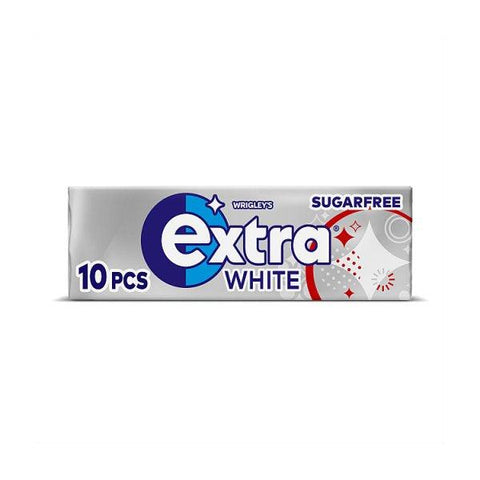 Extra White Chewing Gum Sugar Free 10 Pieces (Case of 30)