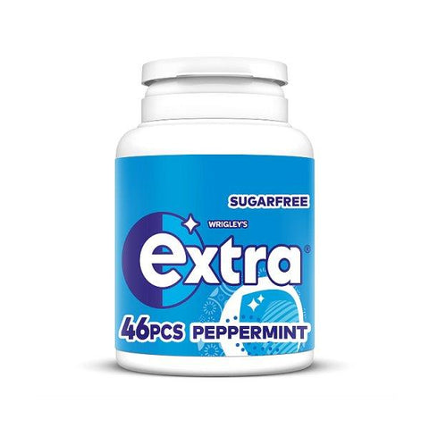 Extra Peppermint Sugarfree Chewing Gum Bottle 46 Pieces (Case of 6)