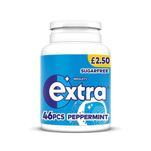 Extra Peppermint Sugarfree Chewing Gum Bottle 46 Pieces (Case of 144)