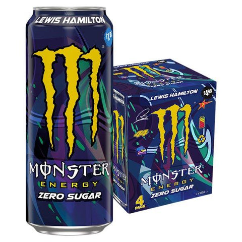 Monster Energy Drink Lewis Hamilton Zero Sugar 4 x 500ml (Case of 6)