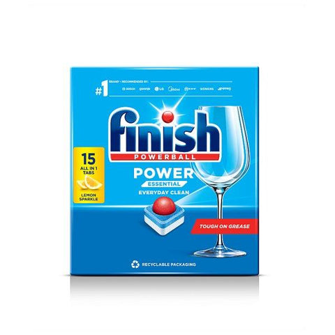 Finish Power Essential Dishwasher Tablets Lemon - 15 Tabs (Case of 16)