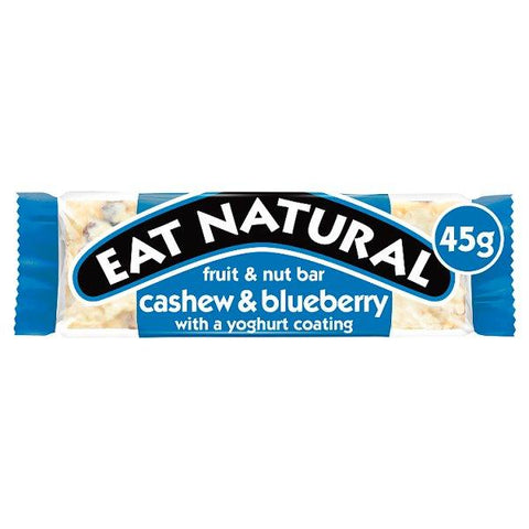 Eat Natural Fruit & Nut Bar Cashew & Blueberry with a Yoghurt Coating 45g (Case of 12)