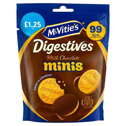 McVitie's Milk Chocolate Digestive Minis Biscuits 80g PMP £1.25 (Case of 6)