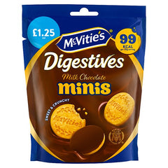 McVitie's Milk Chocolate Digestive Minis Biscuits 80g PMP £1.25 (Case of 6)