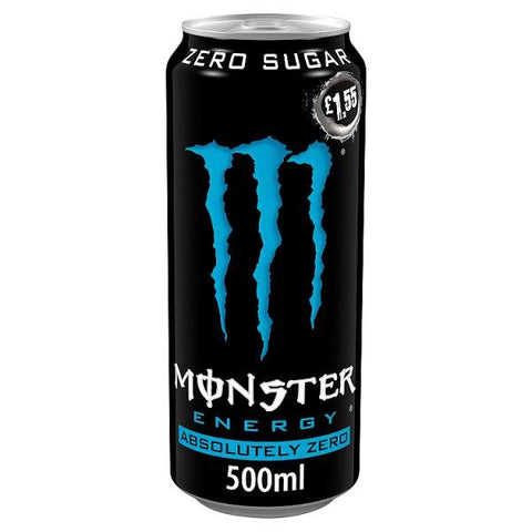 Monster Energy Drink Absolutely Zero Sugar 12 x 500ml (Case of 12)