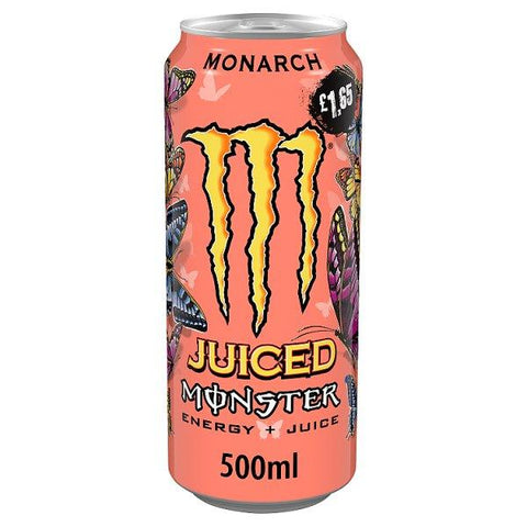 Monster Monarch Peach Nectarine Energy Juice 500ml (Case of 12)