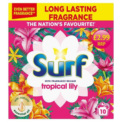 Surf Laundry Powder Tropical Lily 500 g 10 washes (Case of 7)