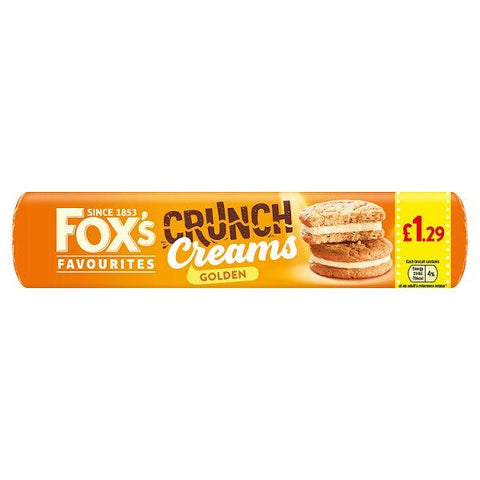 Fox's Favourites Crunch Creams Golden 200g (Case of 16)