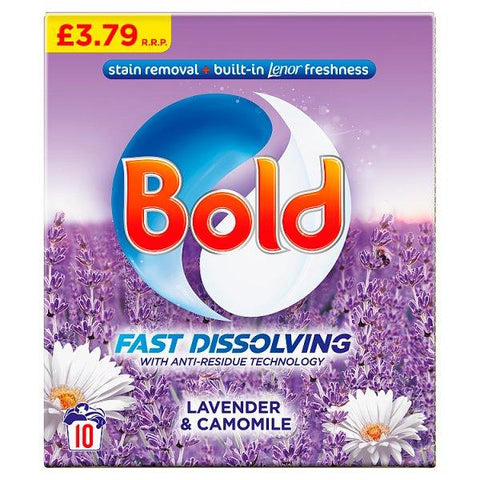 Bold Washing Powder 650g, 10 Washes, Lavender & Camomile (Case of 6)