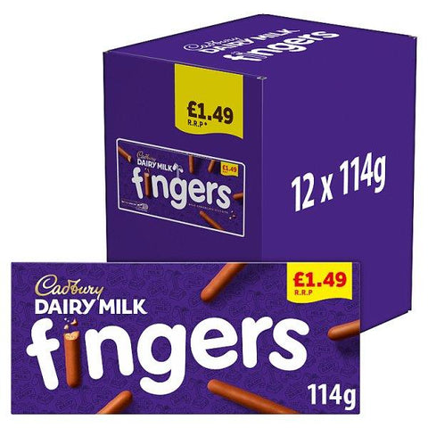 Cadbury Dairy Milk Fingers Chocolate Covered Biscuits £1.49 (Case of 12)