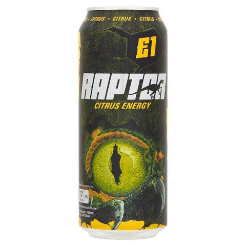 Raptor Citrus Energy 500ml (Case of 12)