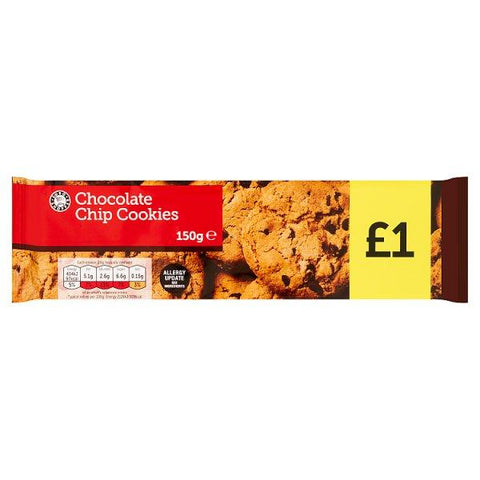 Euro Shopper Chocolate Chip Cookies 150g (Case of 11)