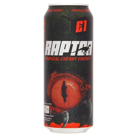 Raptor Tropical Cherry Energy 500ml (Case of 12)