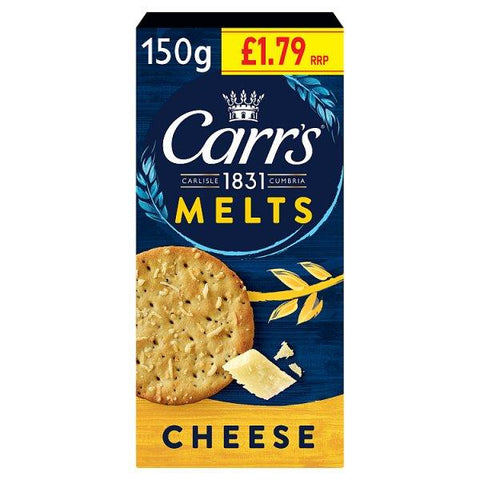 Carr's Melts Cheese 150g (Case of 12)