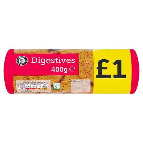 Euro Shopper Digestives 400g (Case of 17)