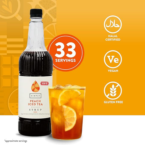 Simply Sugar Free Peach Iced Tea Syrup