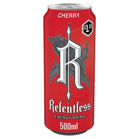 Relentless Cherry Energy Drink 500ml (Case of 12)