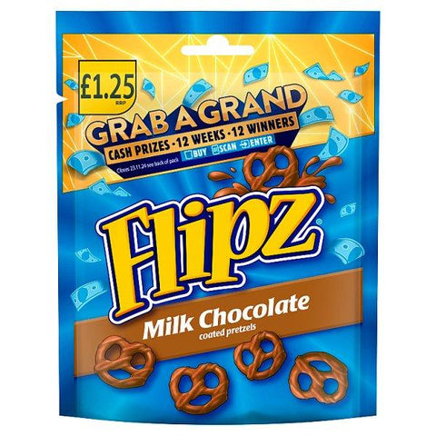 Flipz Milk Chocolate 12x80g (Case of 12)