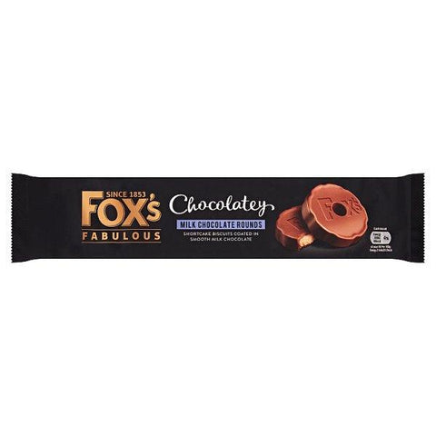 Fox's Fabulous Chocolatey Milk Chocolate Rounds 130g (Case of 12)