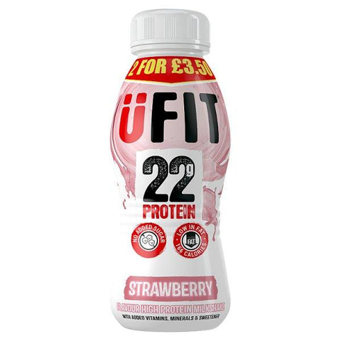 ÜFIT Strawberry Flavour High Protein Milkshake 310ml (Case of 12)