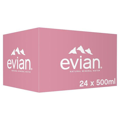 evian Still Natural Mineral Water 24 x 50cl (Case of 24)