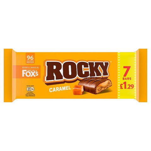 Fox's Rocky Caramel Bars 7 x 19.5g (136.5g) (Case of 12)