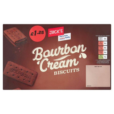 Jack's Bourbon Cream Biscuits 400g (Case of 12)