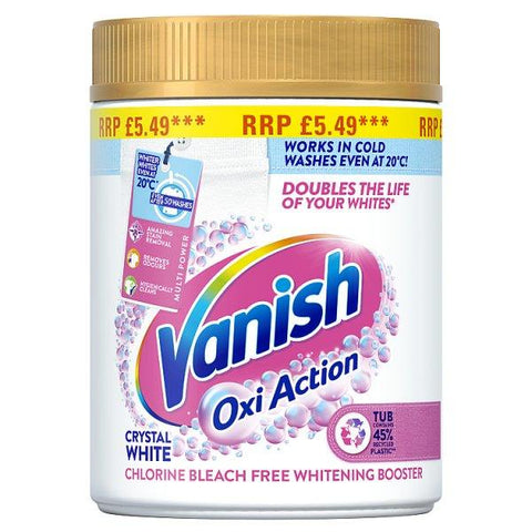 Vanish Whitening Booster and Stain Remover Powder White 6x470g (Case of 6)