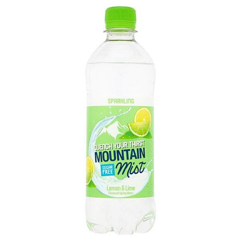 Mountain Mist Lemon & Lime Flavoured Sparkling Spring Water 500ml (Case of 12)