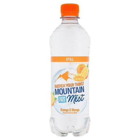 Mountain Mist Orange & Mango Flavoured Still Spring Water 500ml (Case of 12)