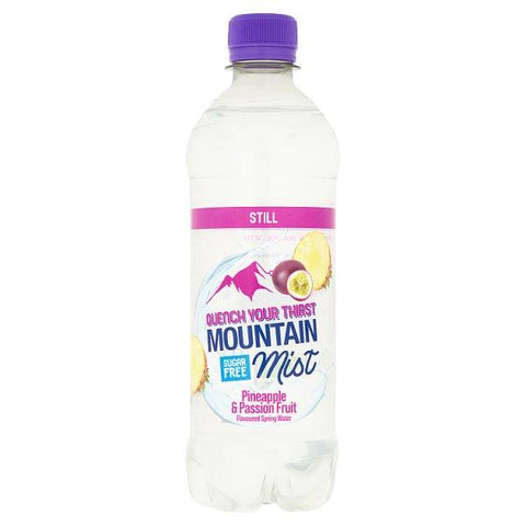 Mountain Mist Pineapple & Passion Fruit Flavoured Still Spring Water 500ml (Case of 12)