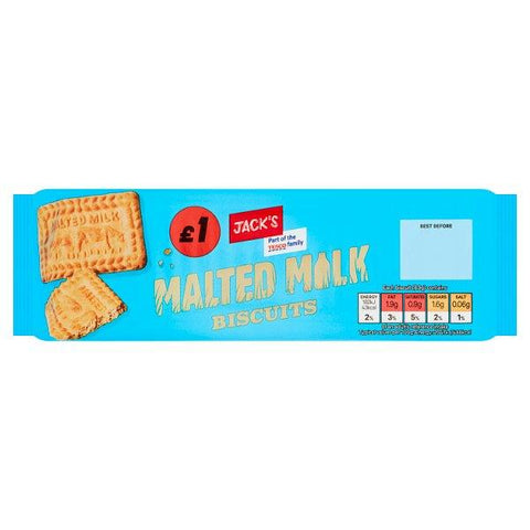 Jack's Malted Milk Biscuits 200g (Case of 12)