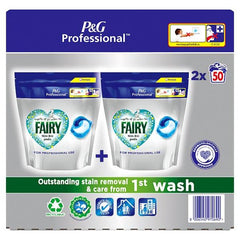 Fairy Professional Non Bio Allin1 Pods Washing Tablets, 100 washes