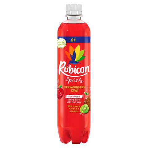 Rubicon Spring Strawberry Kiwi Flavoured Sparkling Spring Water 500ml (Case of 12)