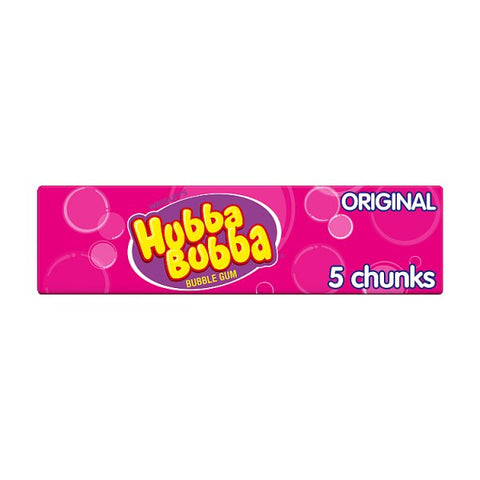 Hubba Bubba Original Bubblegum 5 Chunky Chews (Case of 20)