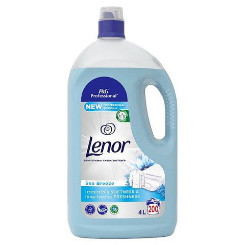 Lenor Professional Sea Breeze Fabric Softener 200 Washes (Case of 2)