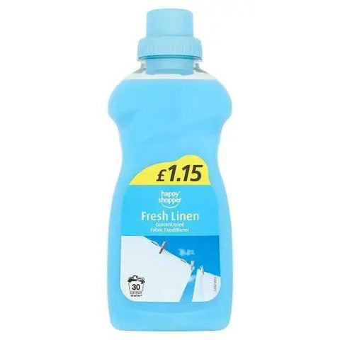 Happy Shopper Fresh Linen Concentrated Fabric Conditioner 30 Washes 750ml (Case of 8) - Honesty Sales U.K