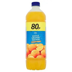 Happy Shopper No Added Sugar Whole Orange Squash 1 Litre (Case of 12) - Honesty Sales U.K