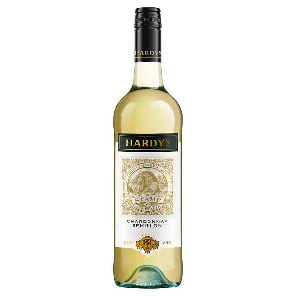 Hardys Stamp Chardonnay Semillon White Wine 75cl (Case of 6) - Honesty Sales U.K
