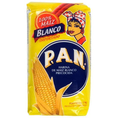 Harina PAN Pre-Cooked White Maize Meal - 1kg - Honesty Sales U.K