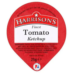 Harrisons Finest Tomato Ketchup Dip Pots 100 x 25g - Honesty Sales U.K