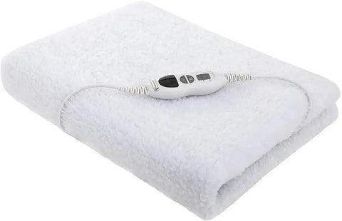 Heated Underblanket 150x80cm Electric Blanket with 10 Temperature Levels Washable 3H Timer - Honesty Sales U.K