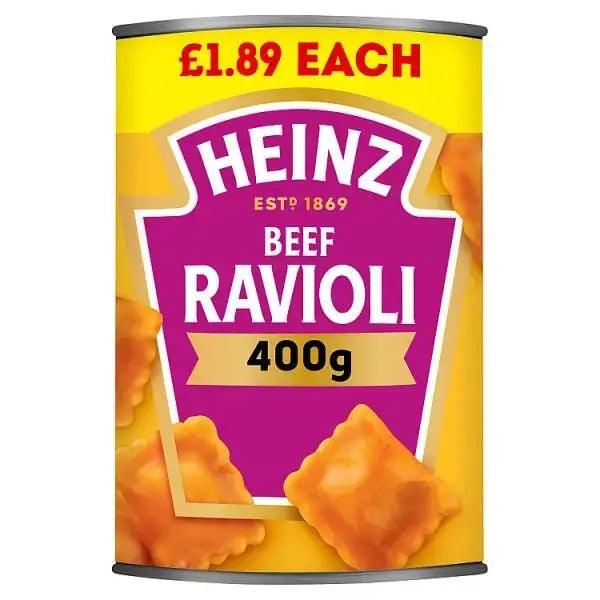 Heinz Beef Ravioli in a Juicy Tomato Sauce 400g (Case of 6) - Honesty Sales U.K