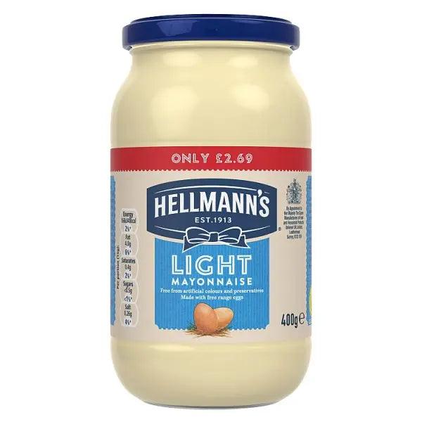 Hellmann's Mayonnaise Light 400g (Case of 6) - Honesty Sales U.K