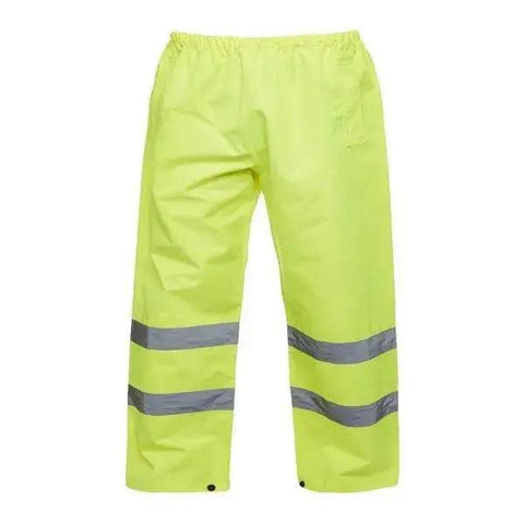 Hi Viz Trouser Yellow Lightweight, protective and safe - Honesty Sales U.K