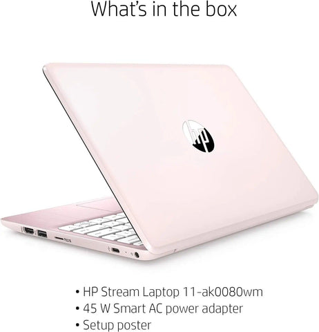 HP Stream 11-ak0520na Pink Celeron N4120 11.6" 4GB Ram 64GB - 735J1EA - Honesty Sales U.K