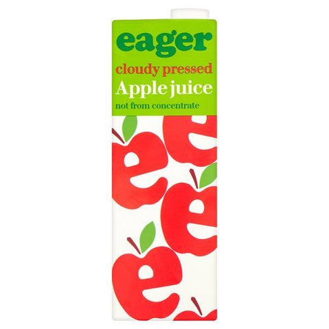 Eager Apple Juice 1L (Case of 8) - Honesty Sales U.K