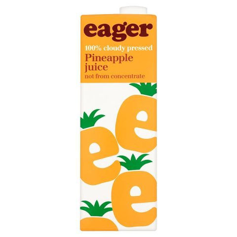 Eager Pineapple Juice 1L (Case of 8) - Honesty Sales U.K